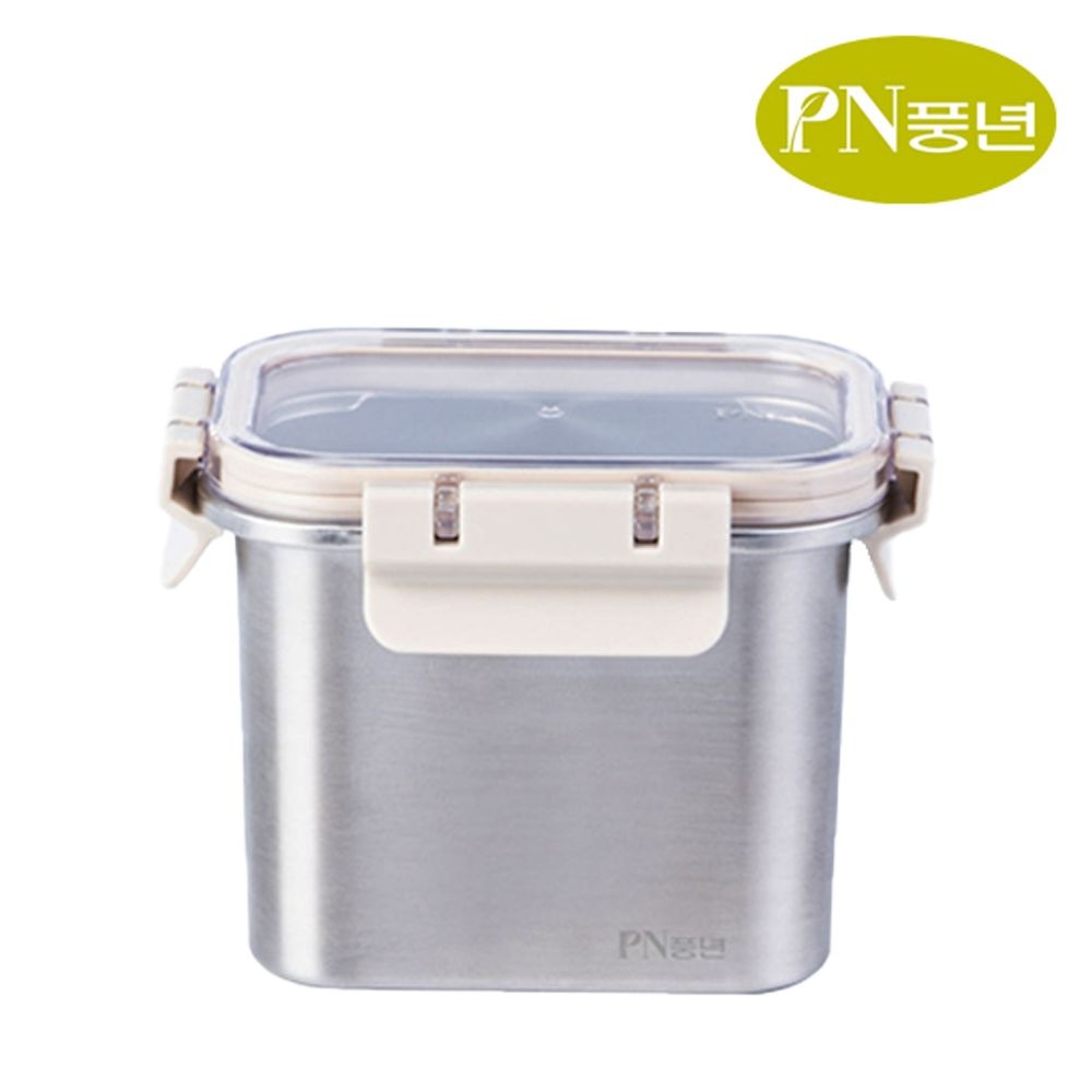 PN풍년 피엔락 스텐 반찬통 900ml / 보관 소분 밀폐용기 전자레인지 오븐 식기세척기 냉장 냉동