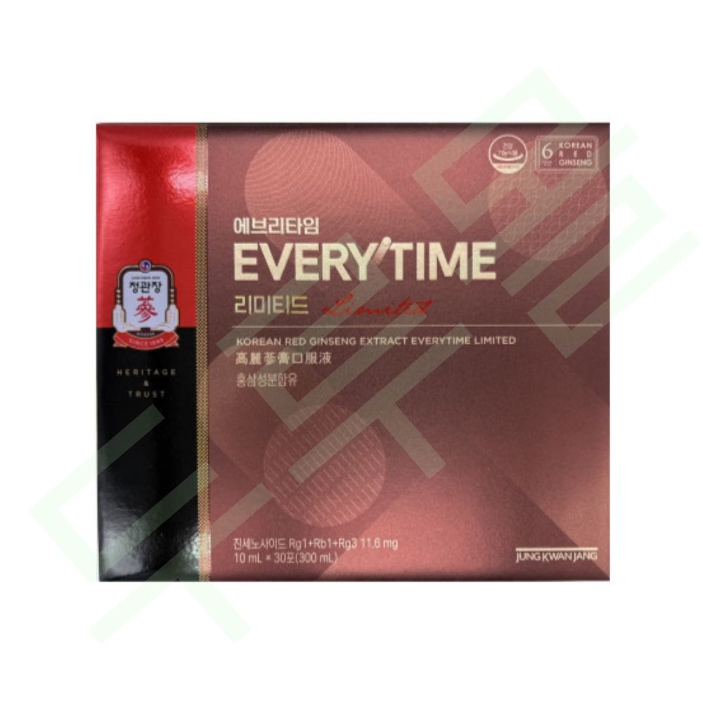 정관장 홍삼정 에브리타임 리미티드 10ml  30포 지삼함유 짜먹는홍삼