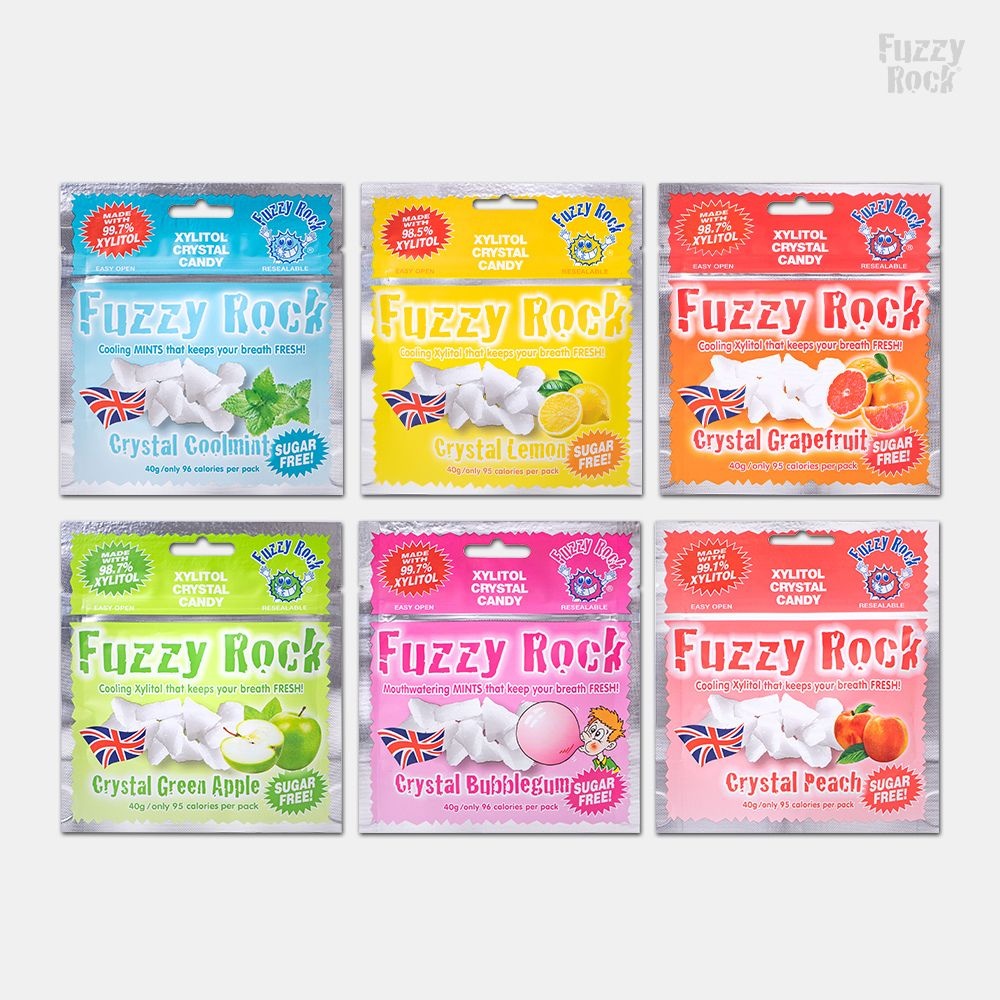 퍼지락 (현대Hmall) [퍼지락] 핀란드산 무설탕 자일리톨 캔디 사탕 40g 5종 10봉