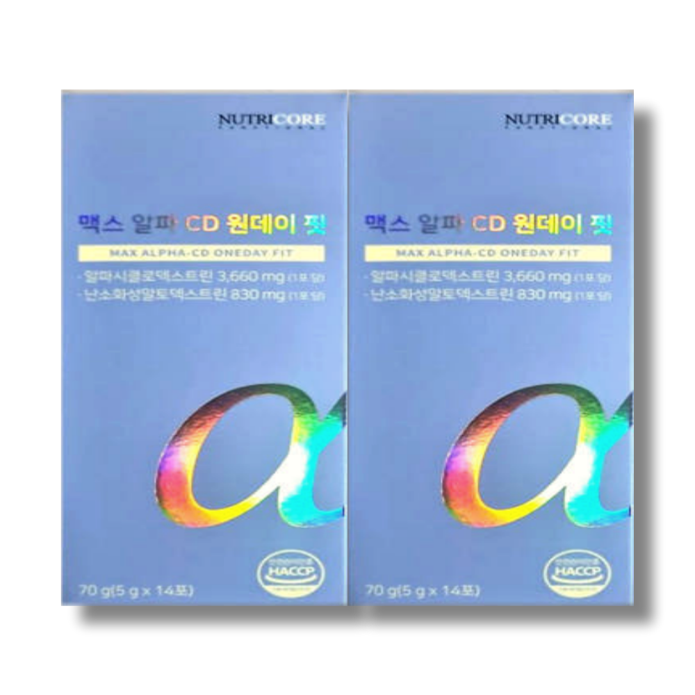 [오늘출발] 뉴트리코어 맥스 알파CD 원데이 핏 14포 2박스