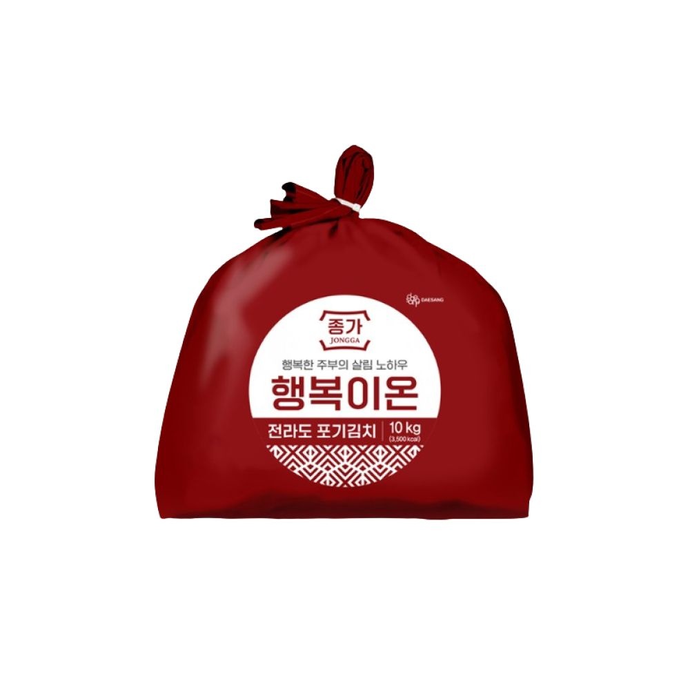 대상 종가집 행복이온 전라도 포기김치 10kg