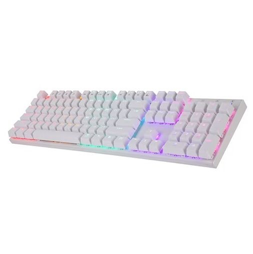 상품상세참조 키보드 ABKO Hacker K640 레인보우 LED 축교환 청축 화이트