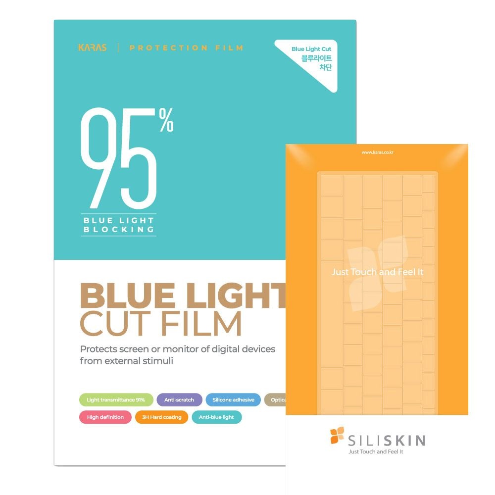 삼성 갤럭시북5 프로 NT960XHA-K71A 실리키스킨 블루라이트필름세트 키커버 키덮개