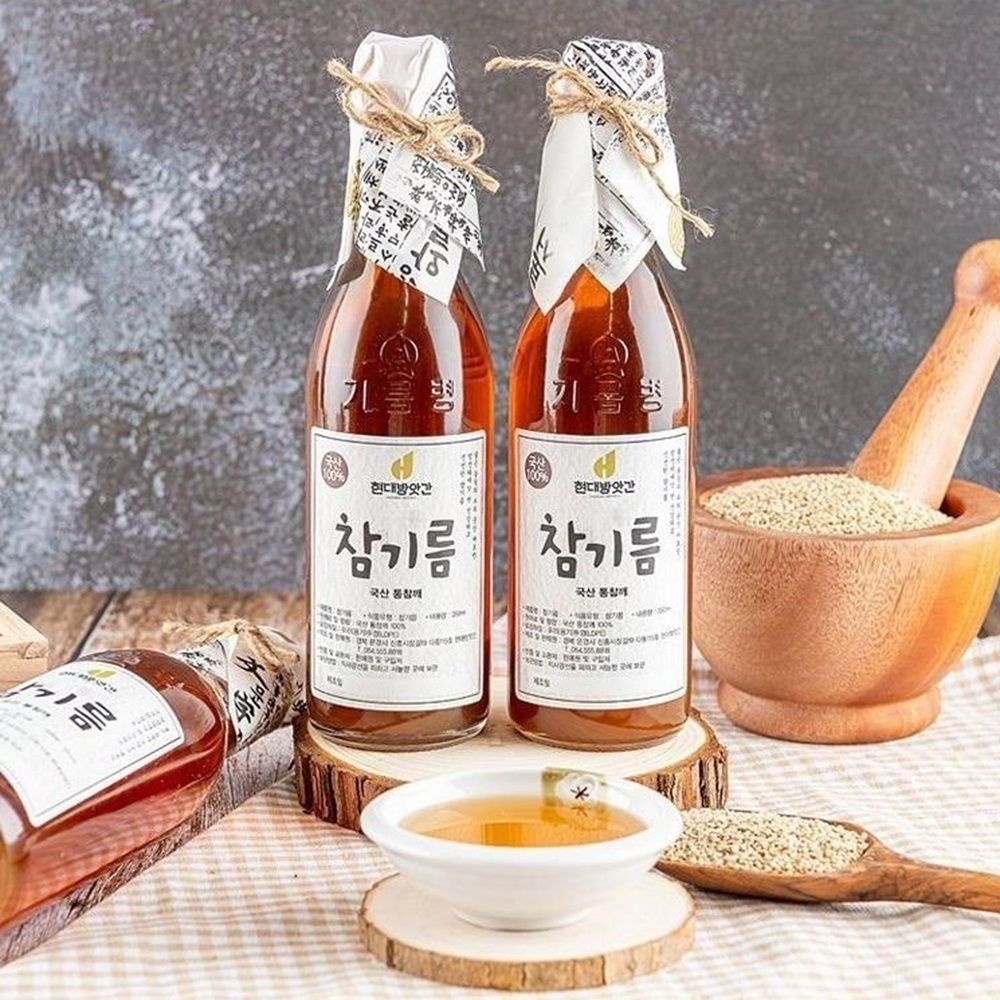 [온누리상품 상생페이백] 문경현대방앗간 [쿠폰적용필수]100% 국산 참기름 350ml