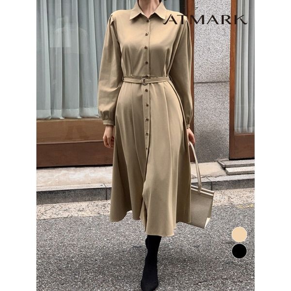 ㈜위즈원or협력업체 [앳마크(ATMARK)] [앳마크]ATMARK 블렛셔츠원피스 벨트SET_AA59OP015G