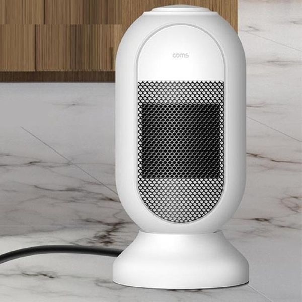 Coms 미니 PTC 히터 가정용 전기히터 온풍기 따뜻하게