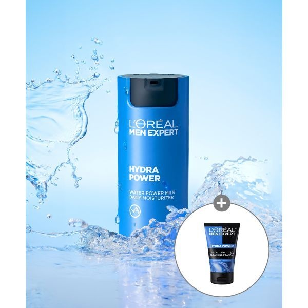 매장정품 LOREALPARIS 맨 이드라 파워 밀키 로션 50ml (+증정 듀오폼 50ml)