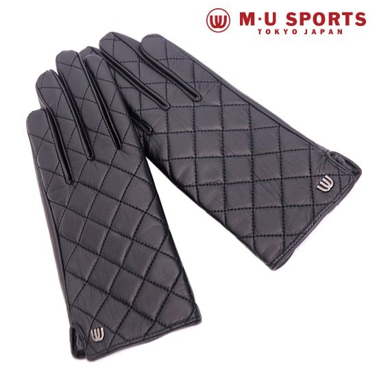 ㈜길마로 엠유스포츠 [M.U] 누빔커플 여성 가죽장갑 MK-41407