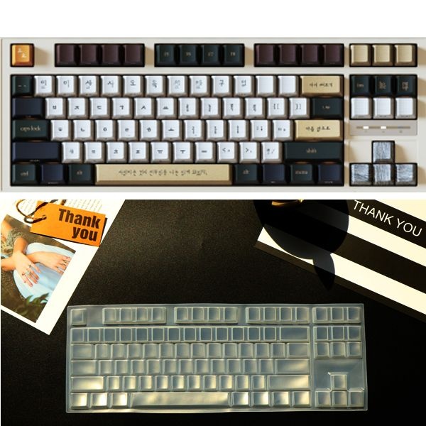 상품상세참조 시이닷 페이지 키보드 PL87A 키캡 키보드용 키스킨 고급 TPU 방수 키보드 커버