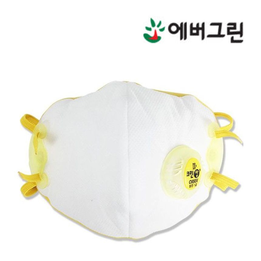 C650V 크린탑 1급 안면부여과식 방진 마스크 1박스 120매