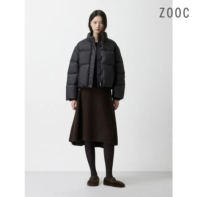 주크 [ZOOC] 숏기장 구스 다운 점퍼 BK_Z254PSG201