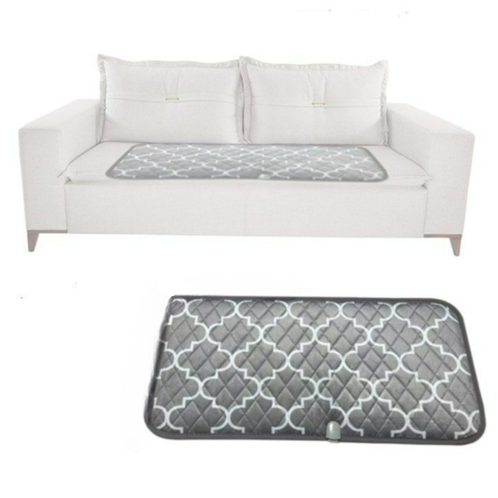 국산 2인용 극세사 전기방석 2단온도조절 전자파차단 자동전원차단 물세탁 미끄럼방지 그레이