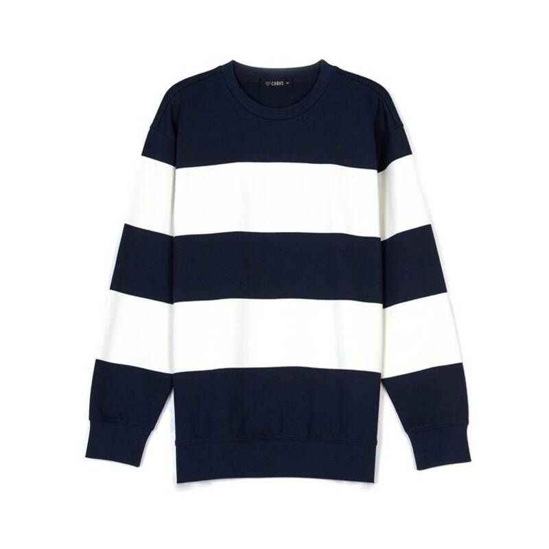 뱅뱅 남녀공용 베이직 투톤 배색 맨투맨 티셔츠 CTL614 362191 [매장상품]