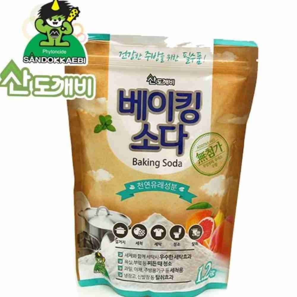산도깨비 안심세정제 베이킹소다 1.2KG 리필 옷얼룩제거제 흰옷얼룩제거
