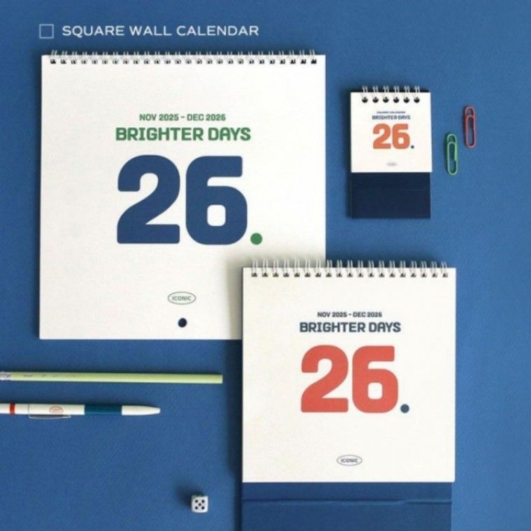 [PAPA.G]달력 선물 직원 월간 사무실 탁상달력 26년 2026년 먼슬리 데스크 캘린더 2026 책상[인기제품]