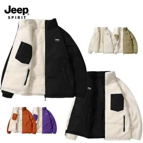 (국내발송) 지프 JEEP SPIRIT 리버시블 양면 후리스패딩 점퍼 플리스 집업 뽀글이패딩 양털 아웃도어 JPHJ04A1020