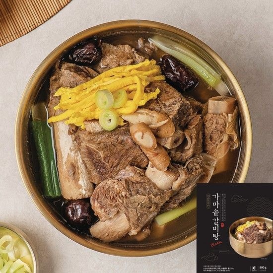 CK푸드원 집밥장인 가마솥 갈비탕 블랙 800g X 2팩