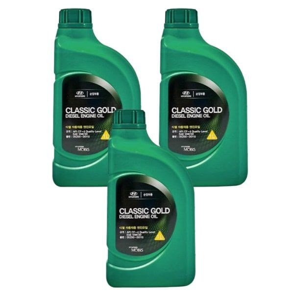 테온셀 현대모비스 클래식 골드 디젤 엔진오일 10W30 1L x3개