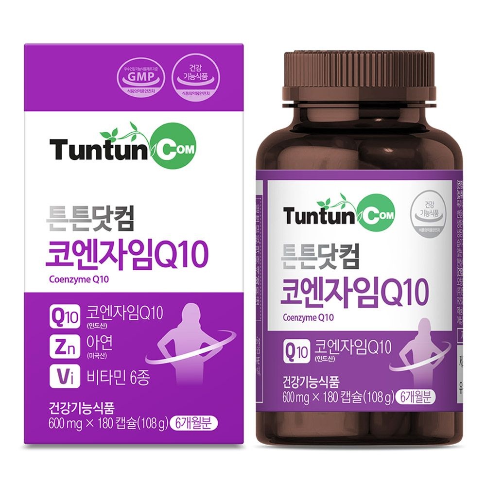 튼튼닷컴 코엔자임 Q10 (6개월분) 코큐텐 100 mg 함유 / 복합 8종 건강기능식품