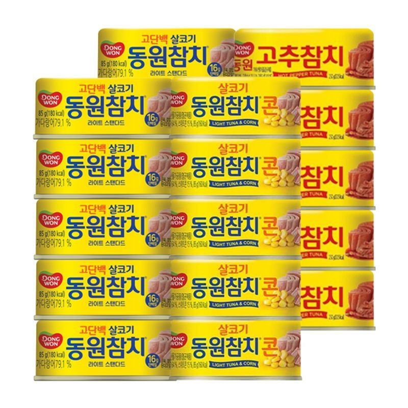 동원 동원 [N]동원참치 85g x 10캔 + 고추참치 85g x 5캔 + 콘참치 85g x 5캔 /총20캔