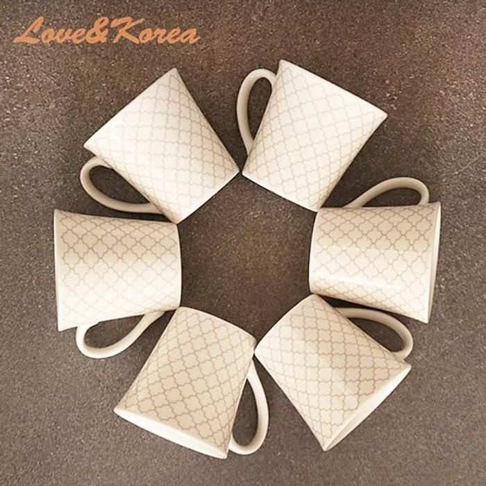 러브앤코리아 믹스커피 머그컵 B세트 6P