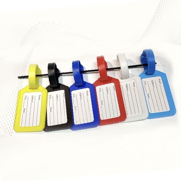 캐리어 네임택 여행가방 이름표 수화물 분실방지 결속밴드 가방연결 실리콘 컬러 라벨택