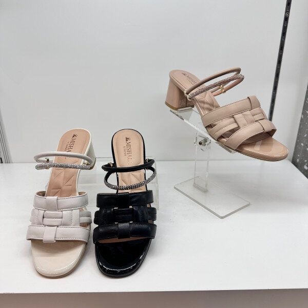 탠디 [모다아울렛][탠디]여성  2WAY 격자패턴 샌들/뮬 123073B_CA 천안아산점