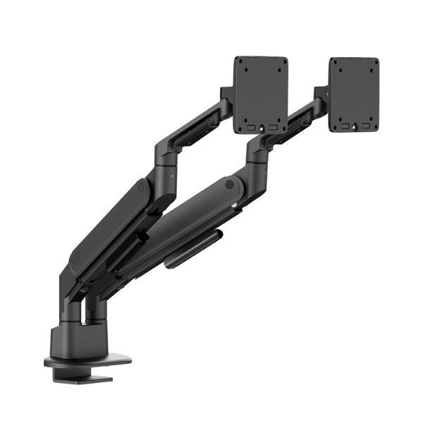카멜인터내셔널 벽면 밀착형 듀얼 모니터암, AMADS 블랙 ( 최대 32형 )
