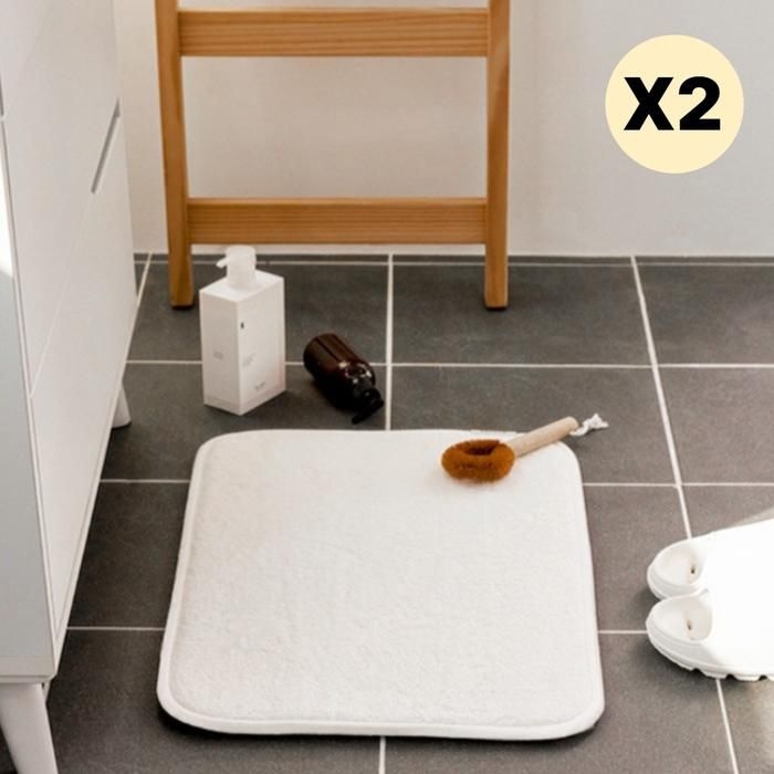 창신리빙 창신리빙 프랑코 욕실 발매트 메모리폼 아이보리 2P