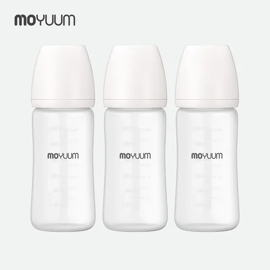 (현대Hmall) [모윰] 실리콘 코팅 유리젖병 240ml 트리플팩