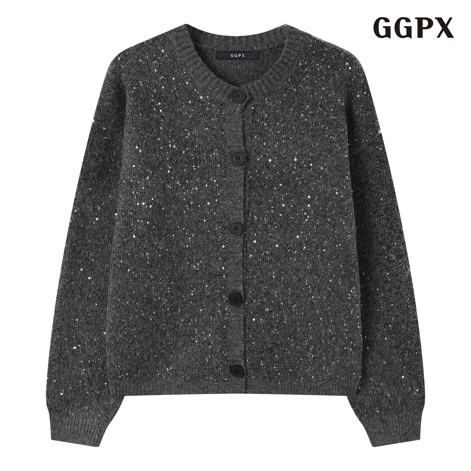 GGPX [~77]스팽글 포인트 니트 가디건 (GPDCK011D)