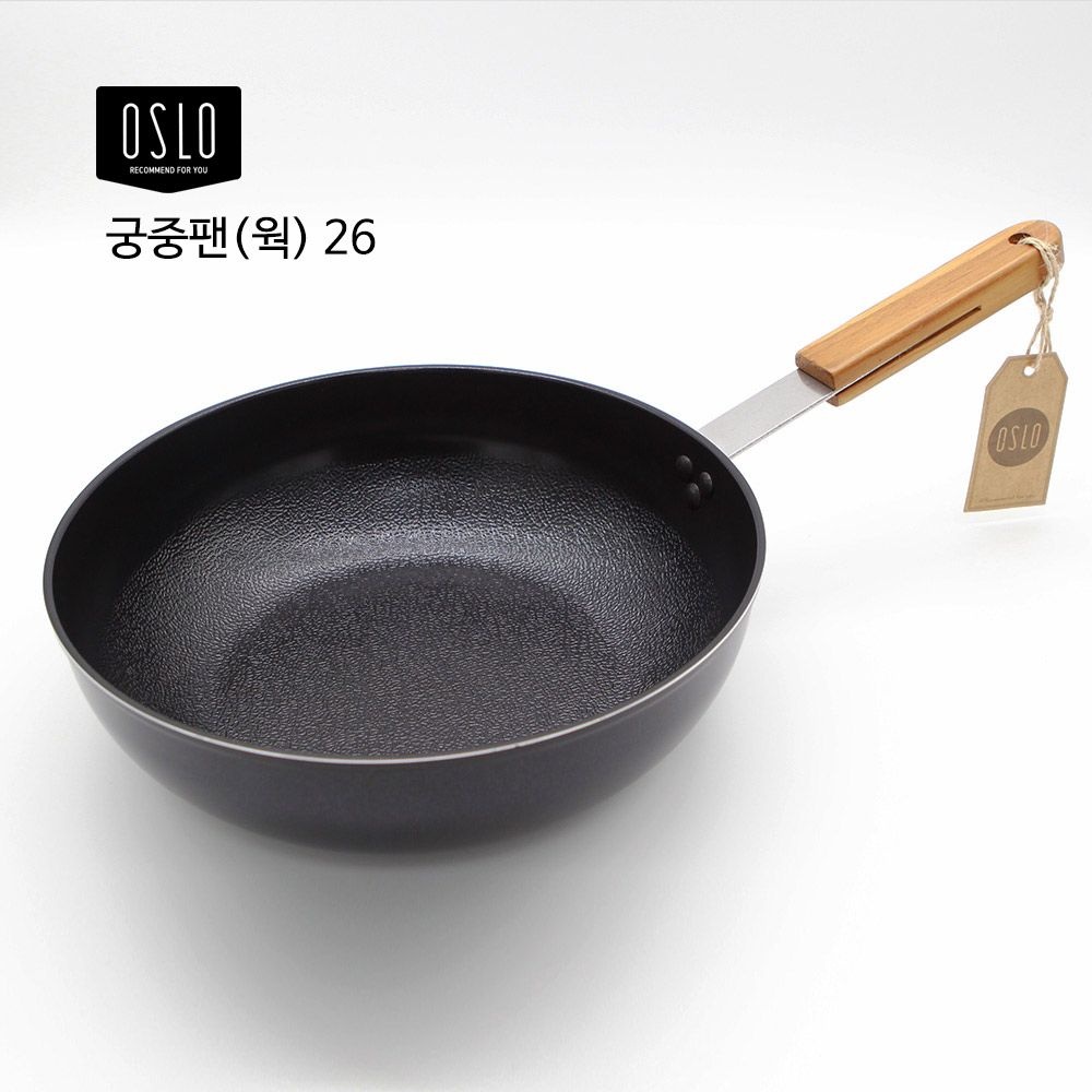 오슬로 궁중팬(웍) 26 / 인덕션가능, 우드손잡이