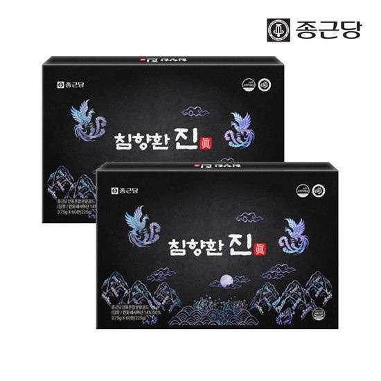 (주)한국네스트 침향환 진 60환 2박스 황제 침향 단 비책 녹용 환 홍삼 인도네시아 건강 선물