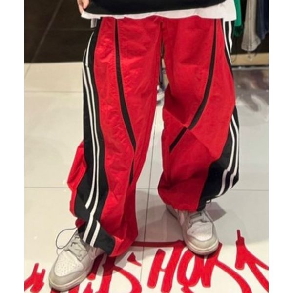 DOUBLE JD DOUBLE JD 절개 2선 배색 팬츠 레드 JGZZ80107RE 2842075