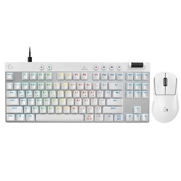 로지텍 G PRO X SUPERLIGHT 2 DEX + PRO X TKL RAPID 키보드 마우스 세트 (화이트)