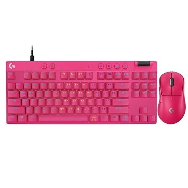 로지텍 G PRO X SUPERLIGHT 2 DEX + PRO X TKL RAPID 키보드 마우스 세트 (핑크)