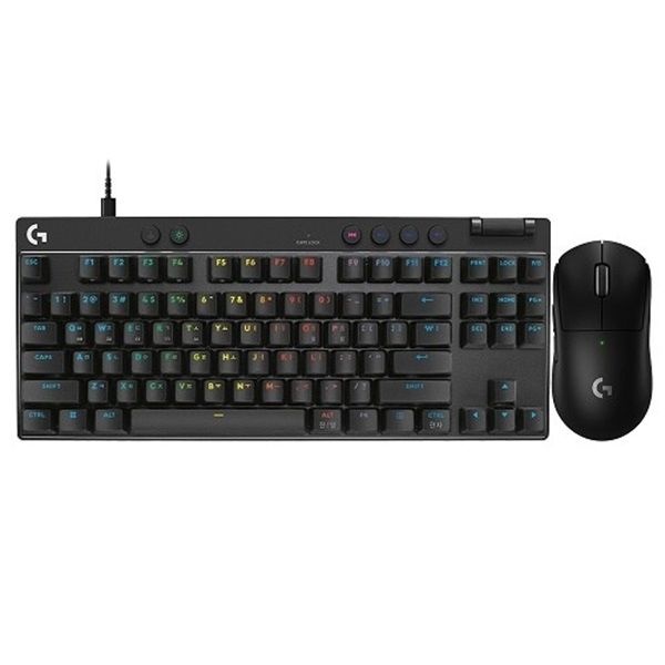 로지텍 G PRO X SUPERLIGHT 2 + PRO X TKL RAPID 키보드 마우스 세트 (블랙)