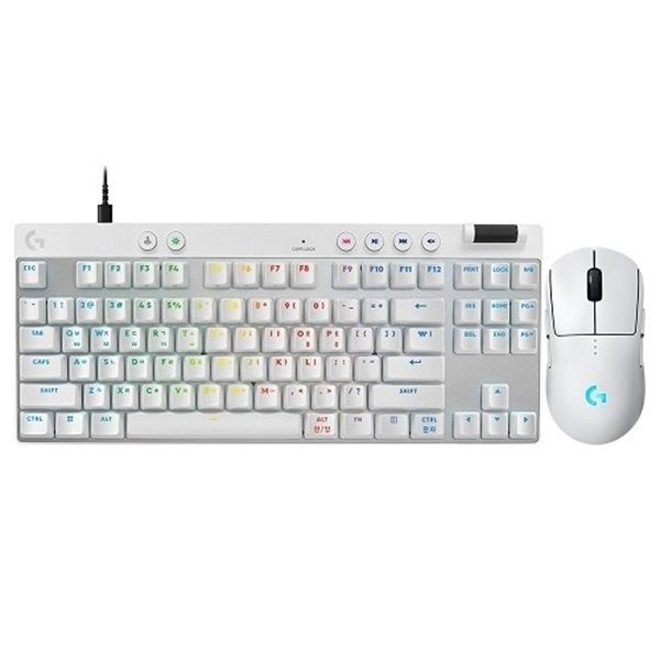 로지텍 G PRO 2 LIGHTSPEED + PRO X TKL RAPID 키보드 마우스 세트 (화이트)