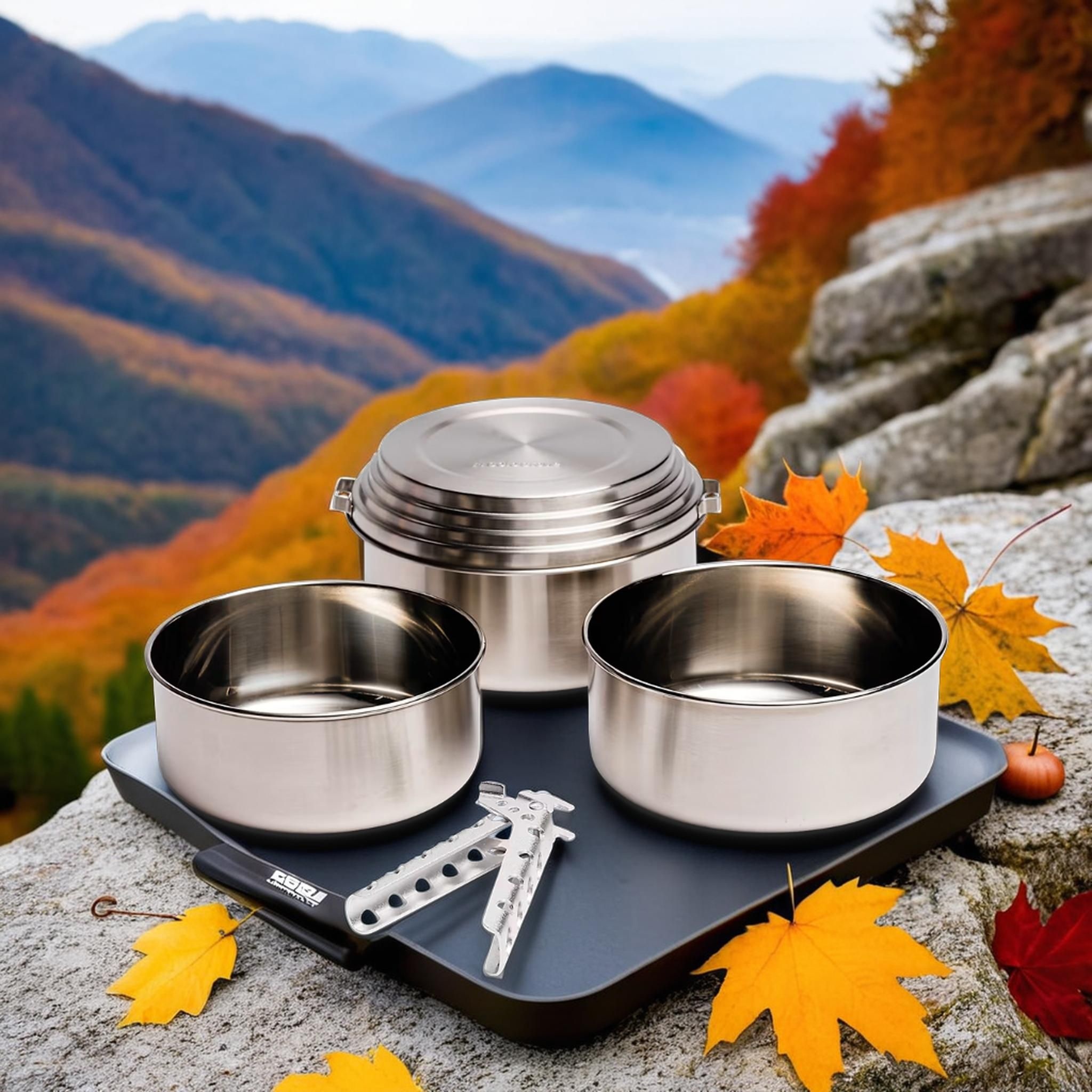 솔로스토브 캠핑 백패킹 스테인리스 냄비 3포트 세트 Solostove 코펠