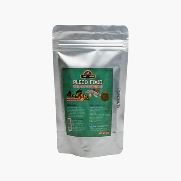 YB 플레코 사료 80g 청소고기 비파 플레코 안시 먹이 사료