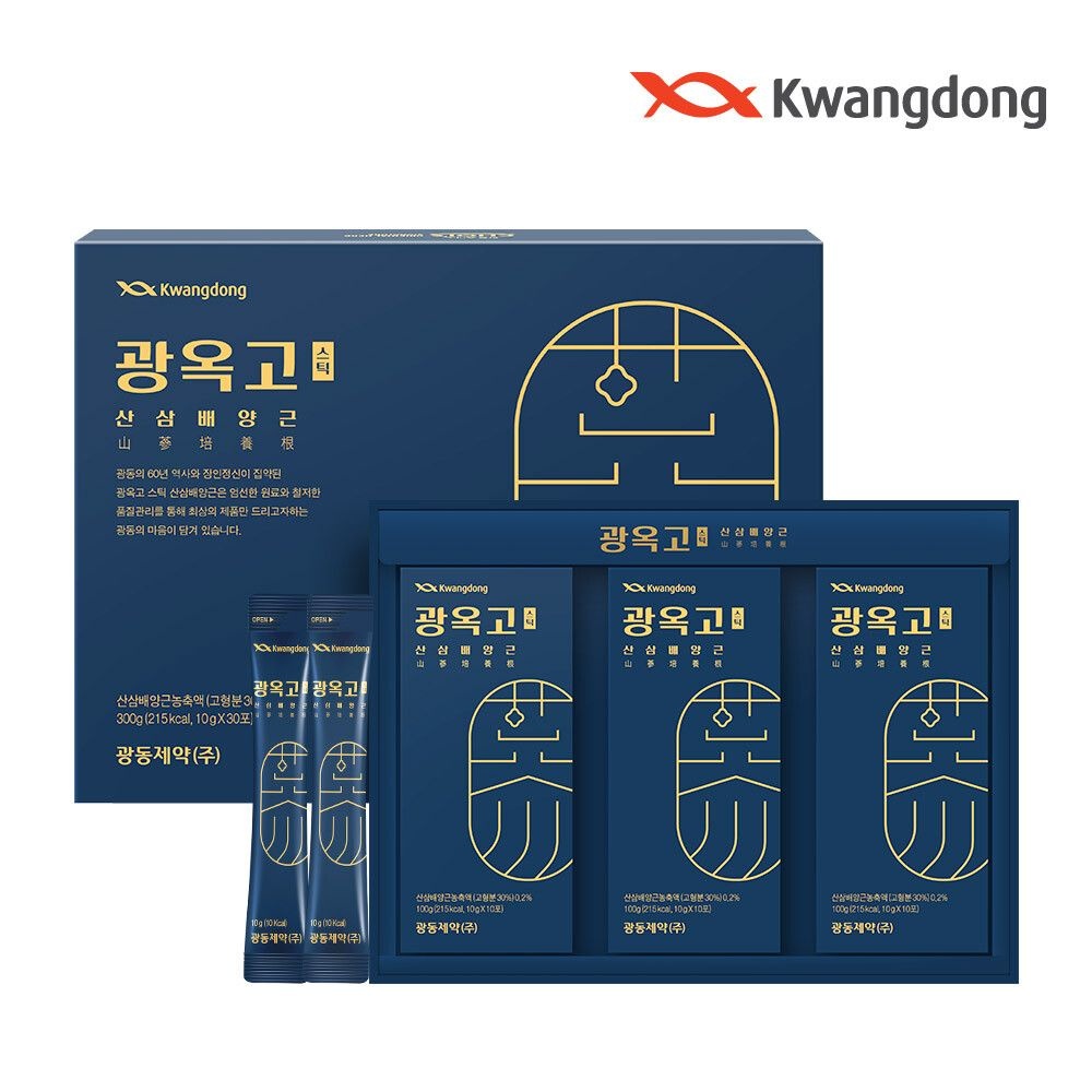 광동 (현대Hmall) 광동제약 광옥고스틱 산삼배양근(10g x 30포) + 쇼핑백