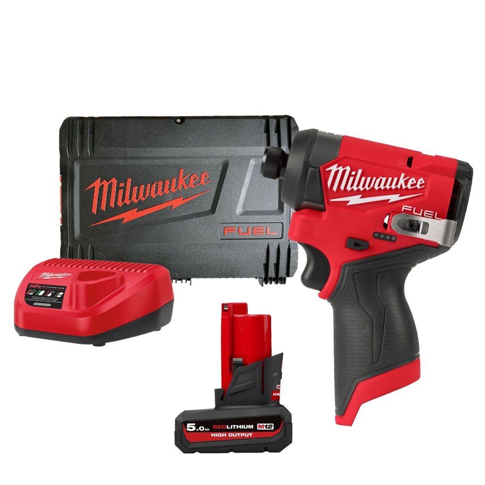 밀워키 밀워키 M12 FID2-501X 12V 임팩 드라이버 5A 1개 세트