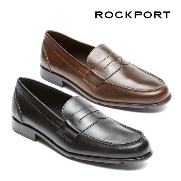 락포트 남성 클래식 페니 로퍼 블랙 다크브라운 Rockport M76443 M76444 2종 (블랙)