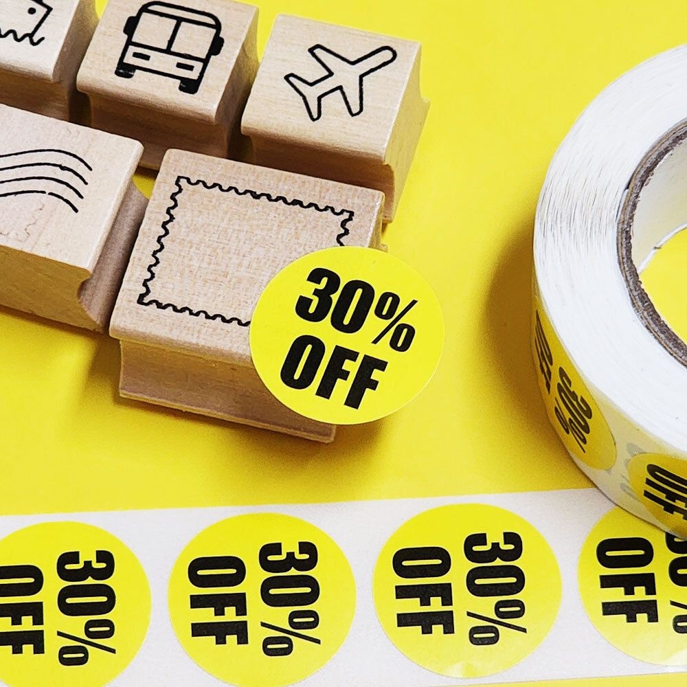 수입 프로모션스티커 DC스티커 에누리스티커 30퍼센트