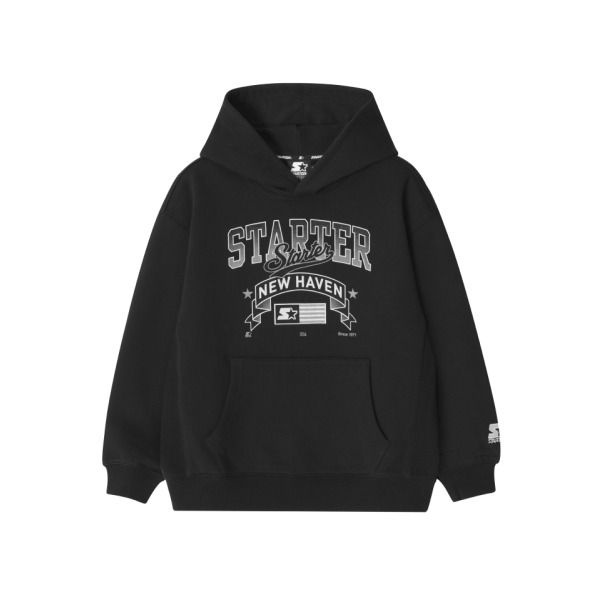 [스타터 키즈] 뉴헤븐 플래그 헤비 스웨트 후디 (블랙) ST251IHD01_BLK
