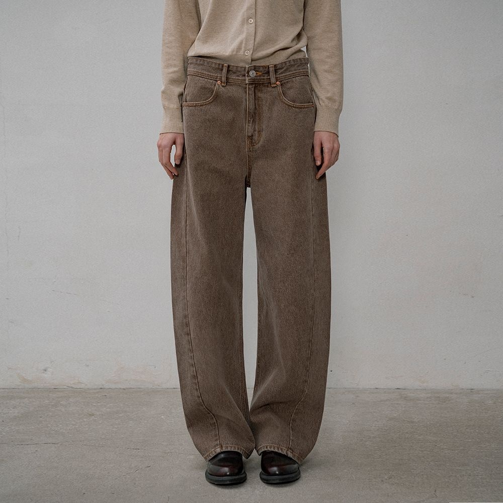 SI-JN6087 아르코 커브드 데님_Vintage brown