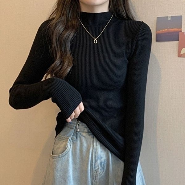 말라보이는 쉬즈 목스웨터 기모 오버핏 진주 프 (KYR-WFH6AN6)