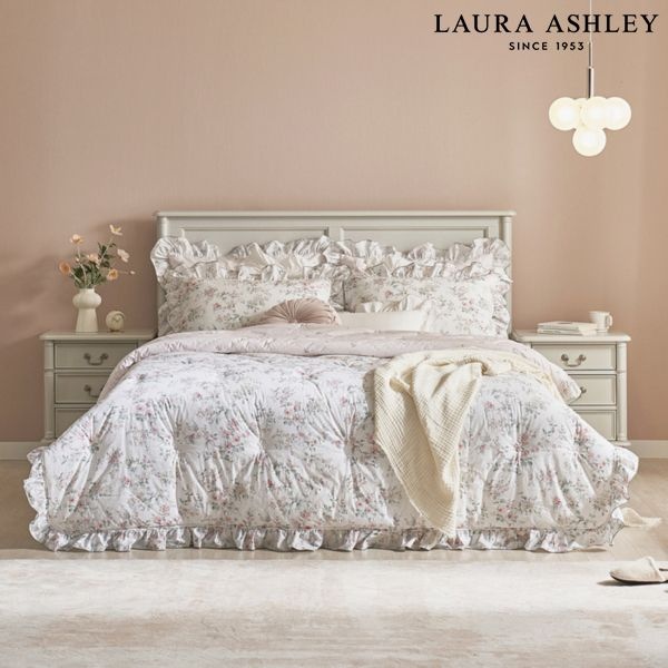 [롯데백화점] 로라애슐리 마리엔 바이오워싱 60수 면 차렵이불  Q 200x230 R11E3MRA24  GN LE1220417243