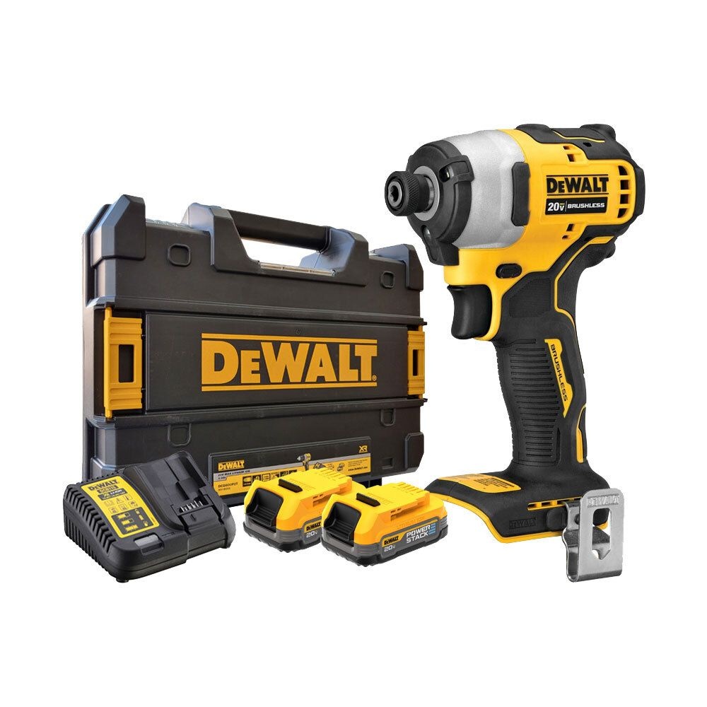 디월트 디월트 BL DCF 809E2T 충전임팩 드라이버 20V 1.7 AH 파워스텍 배터리