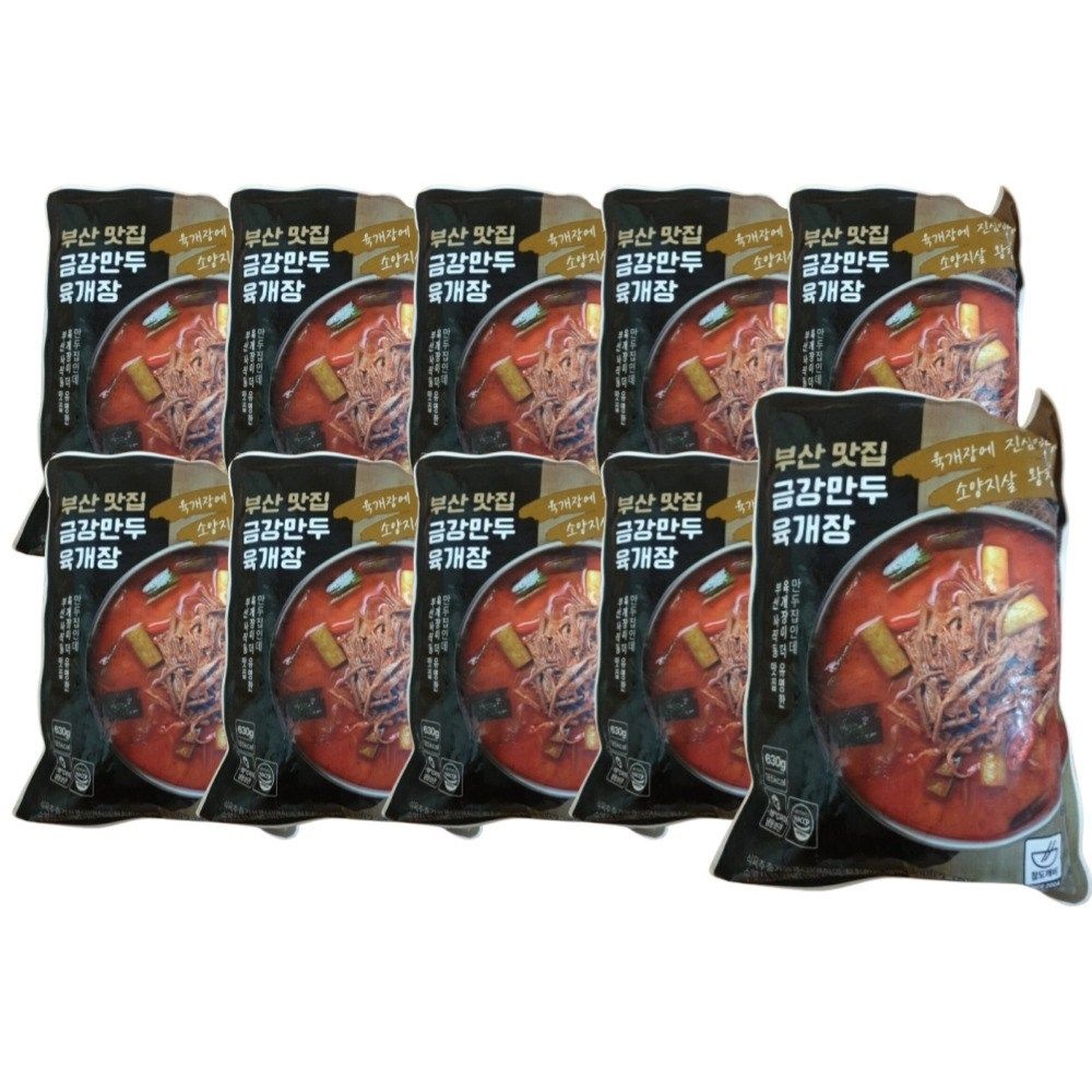 참도깨비 금강만두 육개장 630g x 10팩